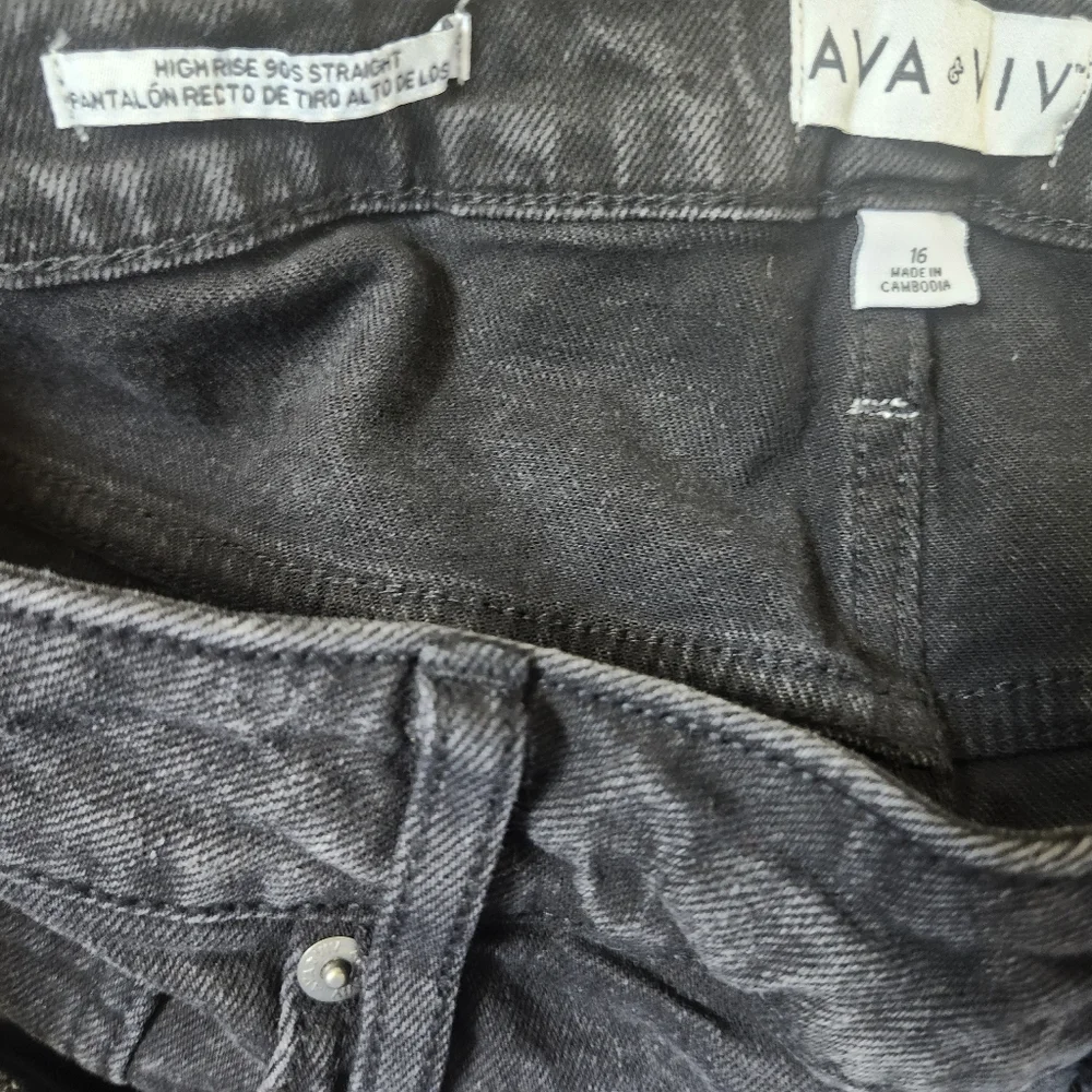 AVA &VIV  High Rise 90s straight size 16 - Picture 4 of 7